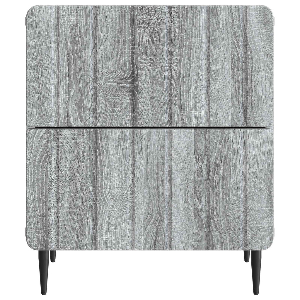 Nachttisch 2 pcs Graues Sonoma 43 x 34,5 x 49,5 cm