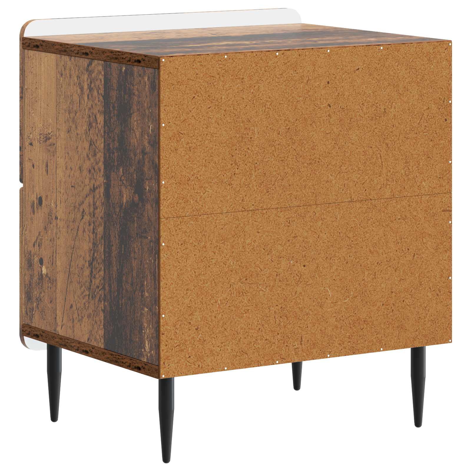 Nachttisch 2 pcs Altholz 43 x 34,5 x 49,5 cm Holzwerkstoff