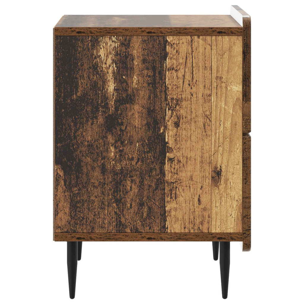 Nachttisch 2 pcs Altholz 43 x 34,5 x 49,5 cm Holzwerkstoff