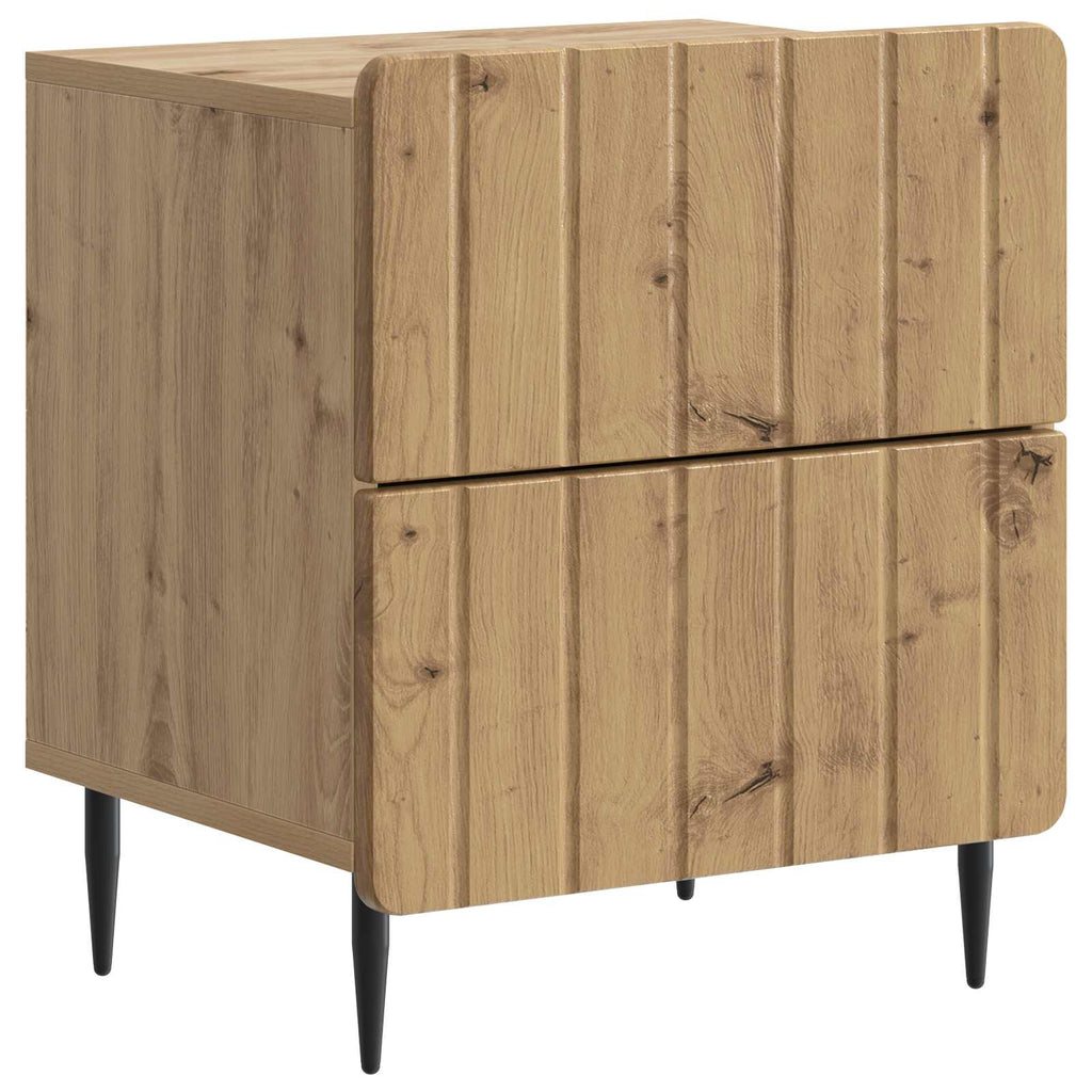 Nachttisch 2 pcs Artisan-Eiche 43 x 34,5 x 49,5 cm