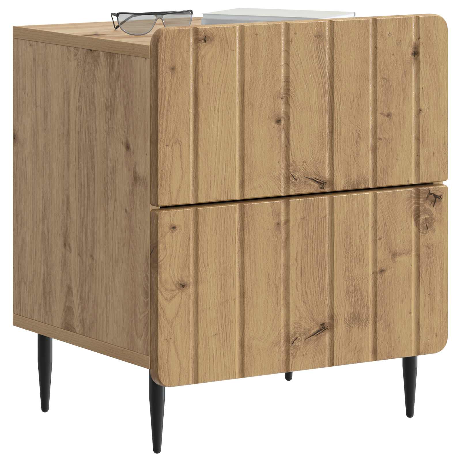 Nachttisch 2 pcs Artisan-Eiche 43 x 34,5 x 49,5 cm
