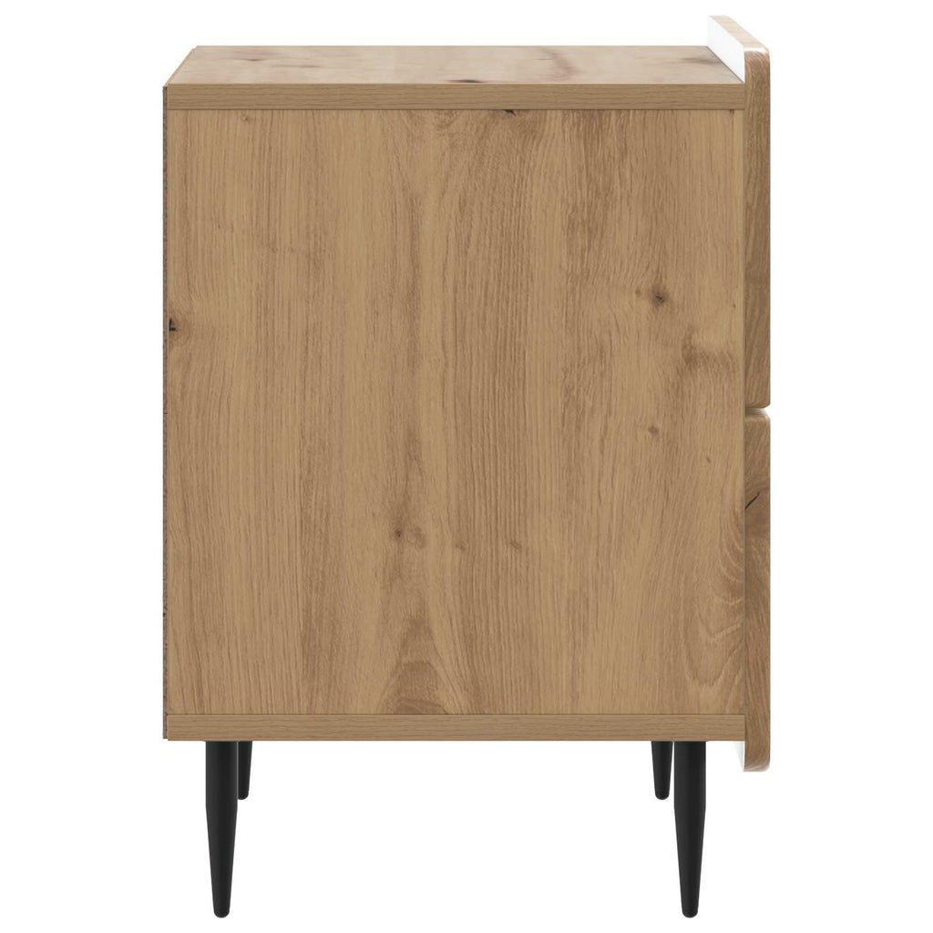 Nachttisch 2 pcs Artisan-Eiche 43 x 34,5 x 49,5 cm