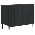 Nachttisch Schwarz 62 x 34,5 x 49,5 cm Holzwerkstoff