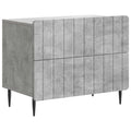 Nachttisch Betongrau 62 x 34,5 x 49,5 cm Holzwerkstoff