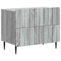 Nachttisch Graues Sonoma 62 x 34,5 x 49,5 cm Holzwerkstoff