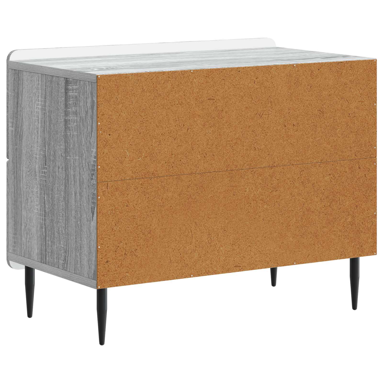 Nachttisch Graues Sonoma 62 x 34,5 x 49,5 cm Holzwerkstoff