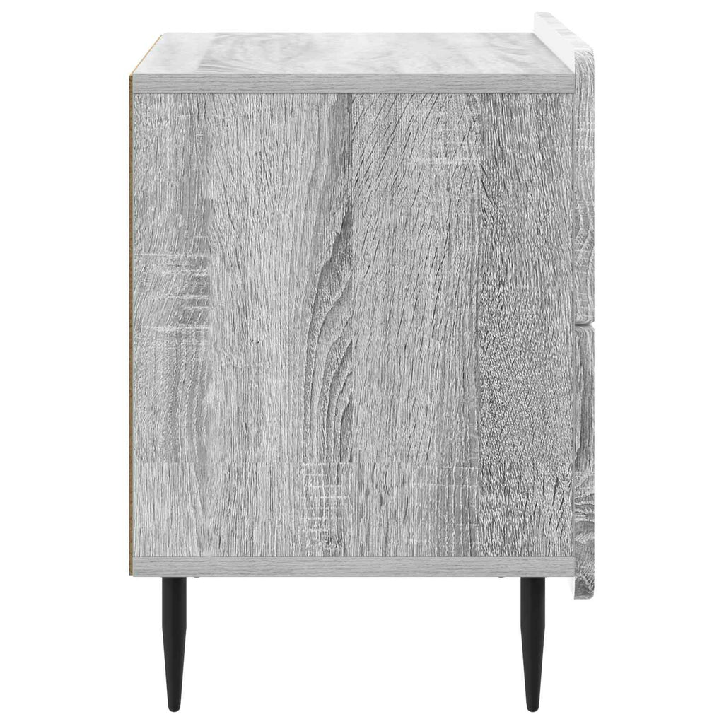 Nachttisch Graues Sonoma 62 x 34,5 x 49,5 cm Holzwerkstoff