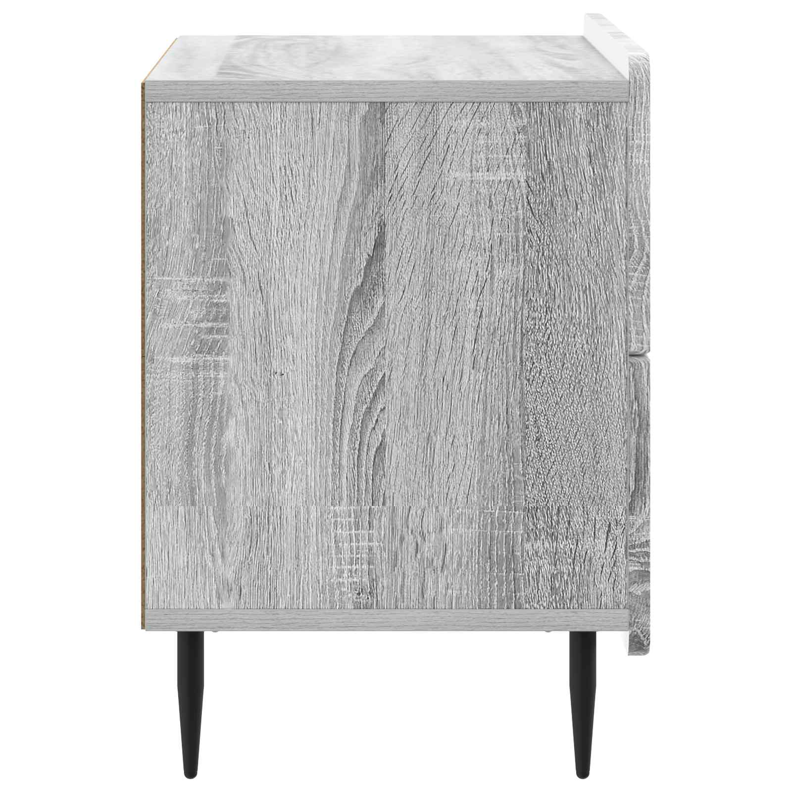 Nachttisch Graues Sonoma 62 x 34,5 x 49,5 cm Holzwerkstoff