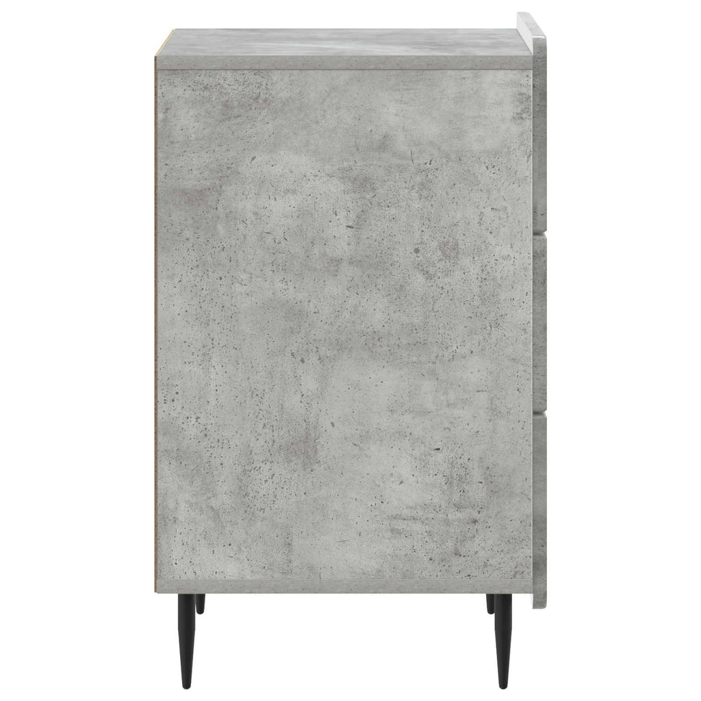 Nachttisch Betongrau 43 x 41 x 68 cm Holzwerkstoff