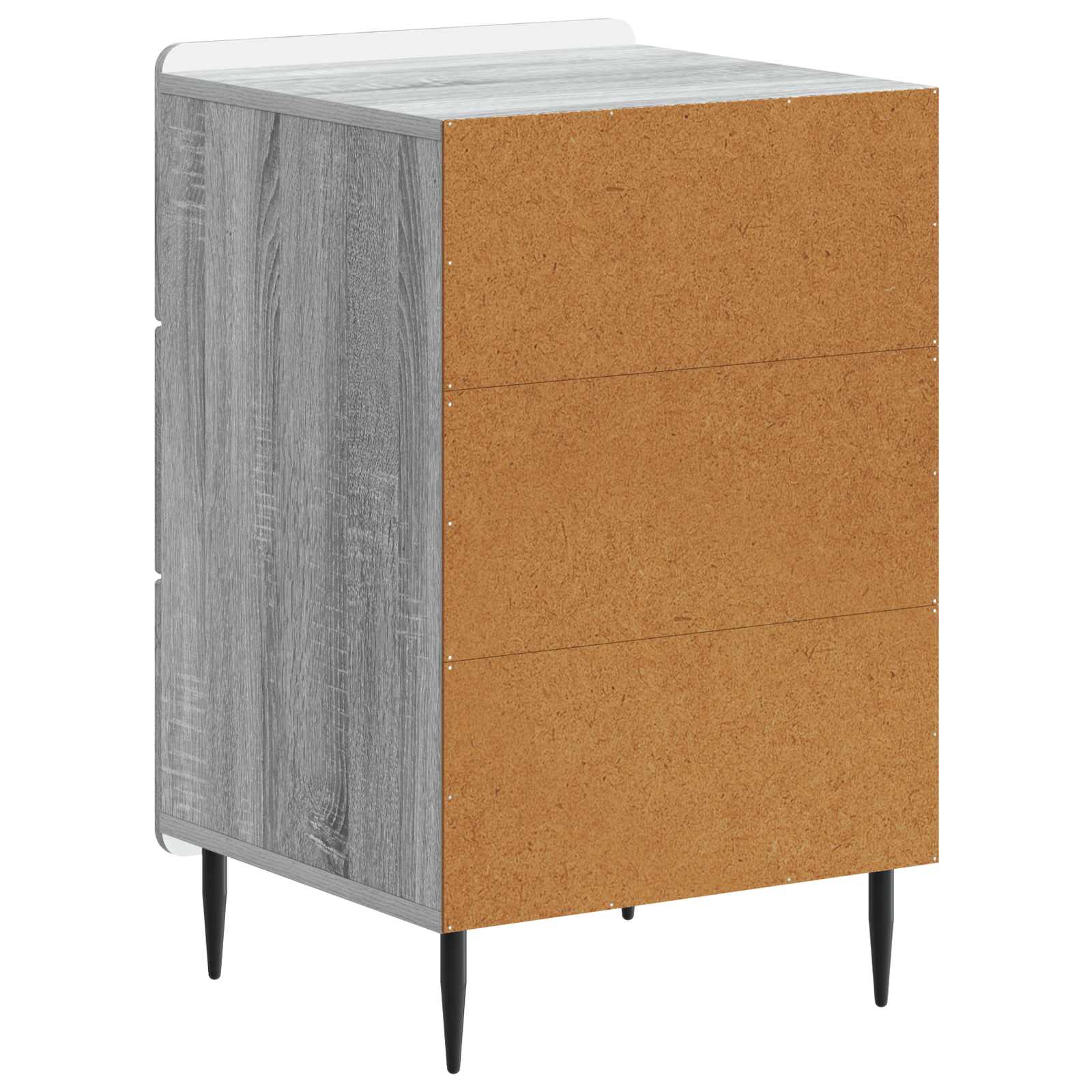 Nachttisch Graues Sonoma 43 x 41 x 68 cm Holzwerkstoff