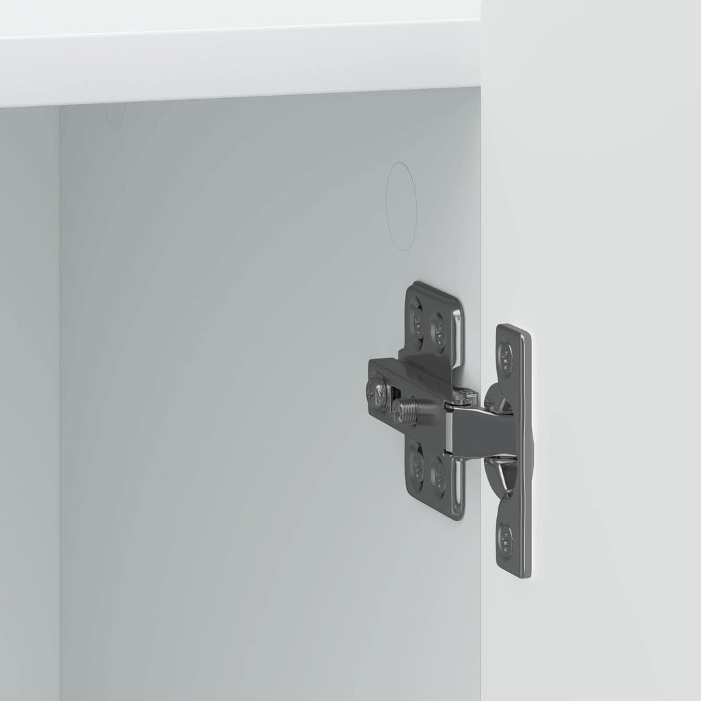 Nachttisch 2 pcs Weiß 43 x 34,5 x 52 cm Holzwerkstoff