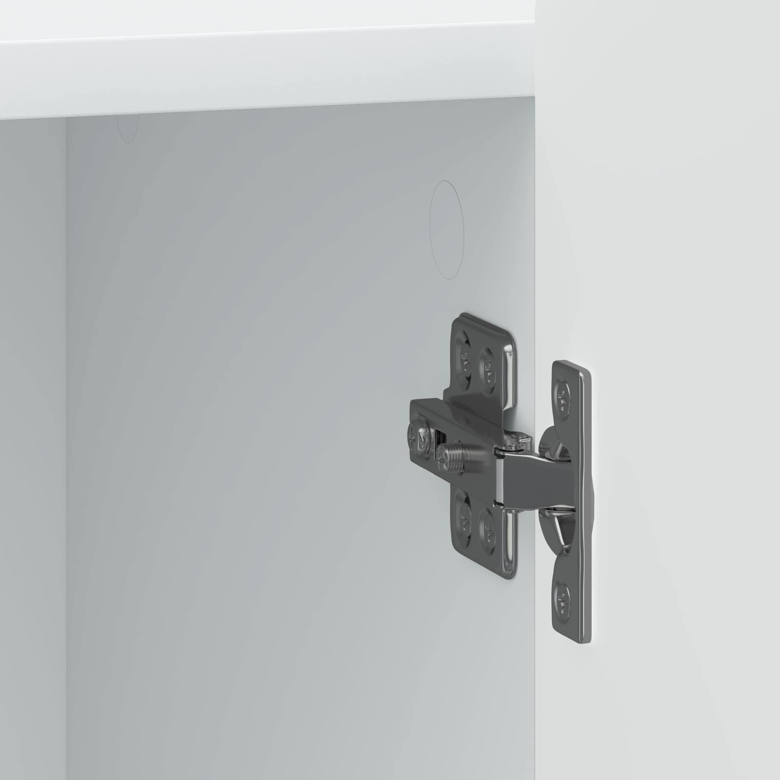 Nachttisch 2 pcs Weiß 43 x 34,5 x 52 cm Holzwerkstoff