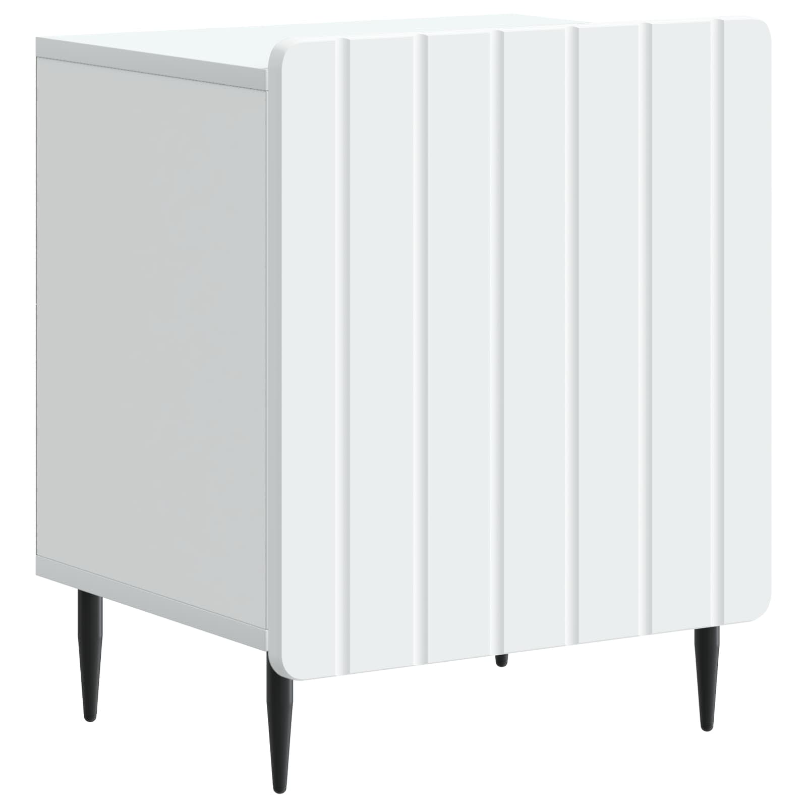 Nachttisch 2 pcs Weiß 43 x 34,5 x 52 cm Holzwerkstoff