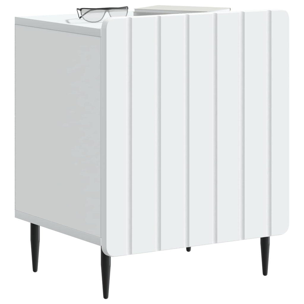 Nachttisch 2 pcs Weiß 43 x 34,5 x 52 cm Holzwerkstoff