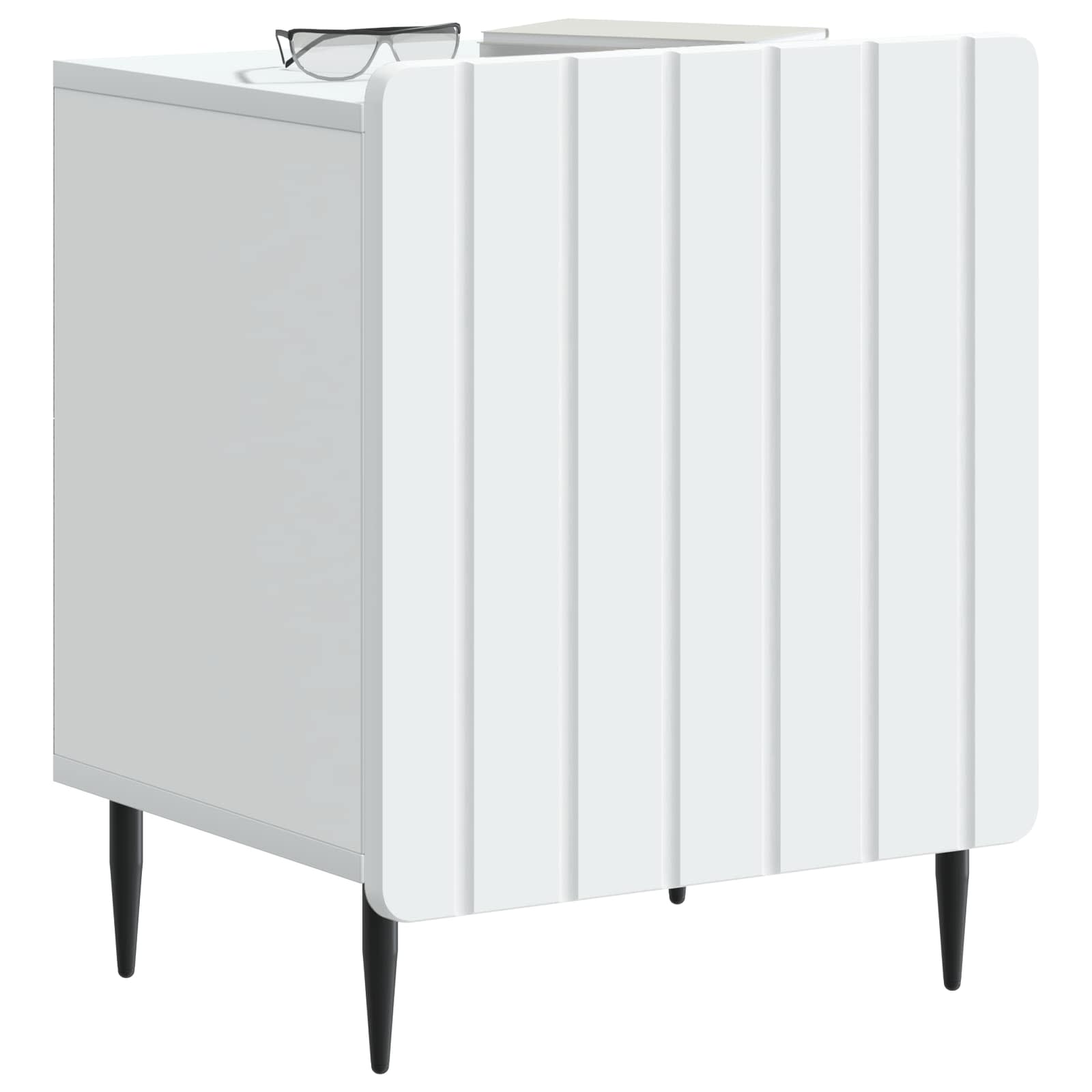 Nachttisch 2 pcs Weiß 43 x 34,5 x 52 cm Holzwerkstoff