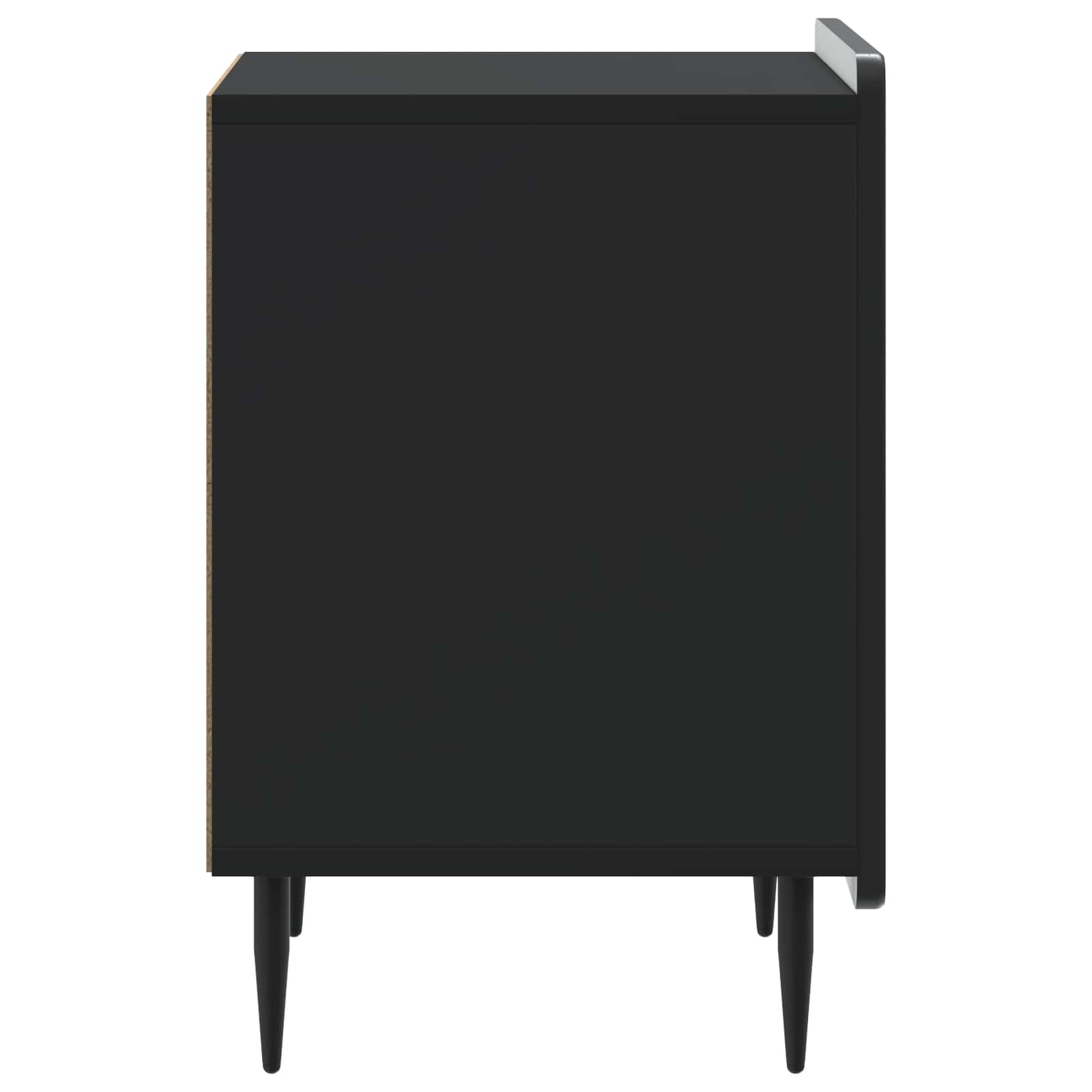 Nachttisch Schwarz 43 x 34,5 x 52 cm Holzwerkstoff