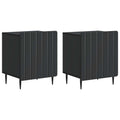 Nachttisch 2 pcs Schwarz 43 x 34,5 x 52 cm Holzwerkstoff