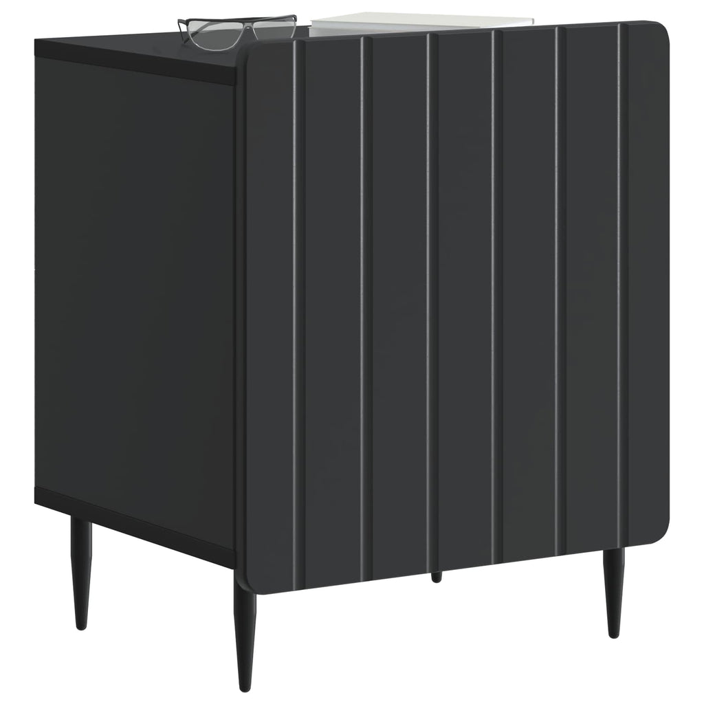 Nachttisch 2 pcs Schwarz 43 x 34,5 x 52 cm Holzwerkstoff