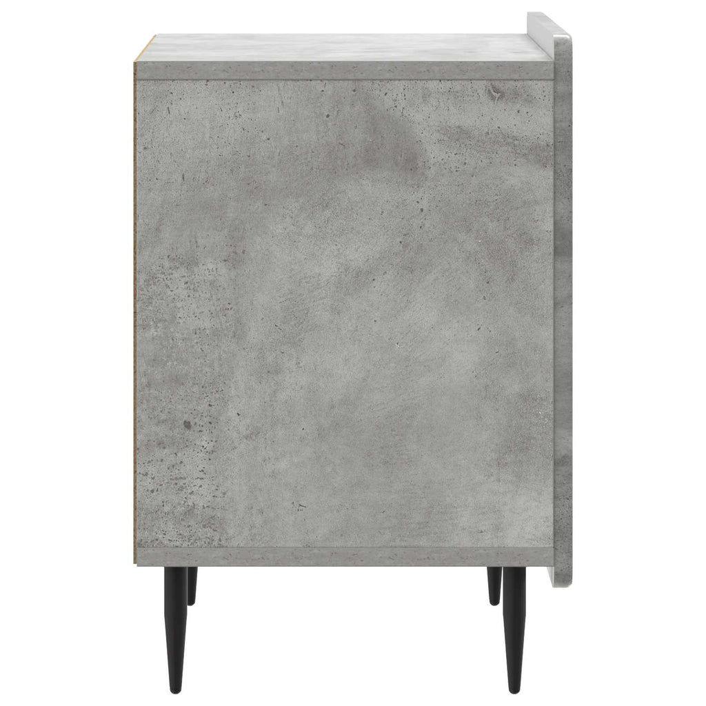 Nachttisch Betongrau 43 x 34,5 x 52 cm Holzwerkstoff