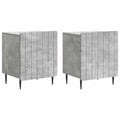 Nachttisch 2 pcs Betongrau 43 x 34,5 x 52 cm Holzwerkstoff