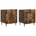 Nachttisch 2 pcs Geräucherte Eiche 43 x 34,5 x 52 cm