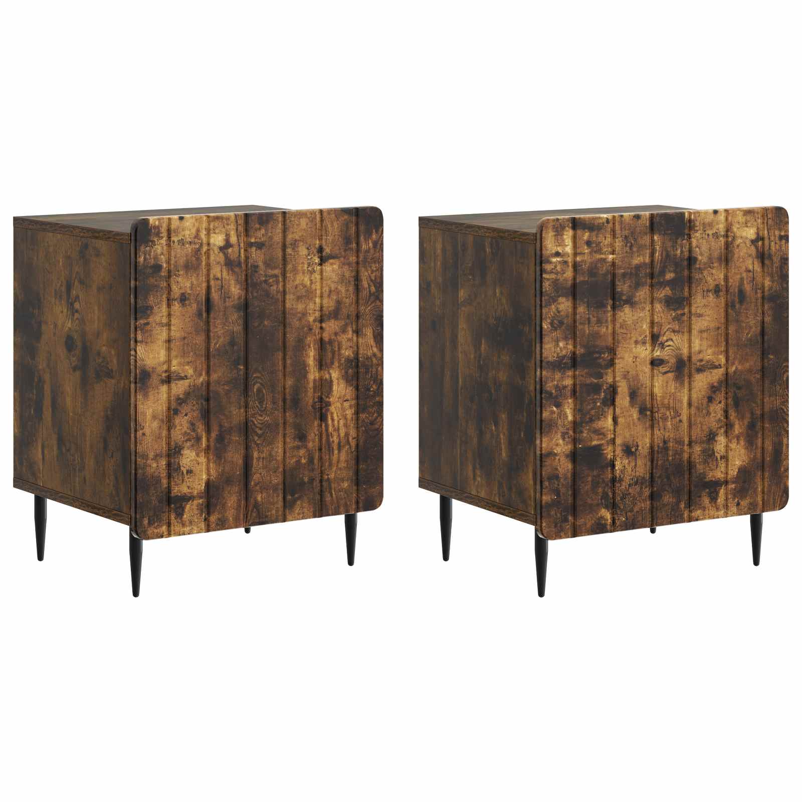 Nachttisch 2 pcs Geräucherte Eiche 43 x 34,5 x 52 cm