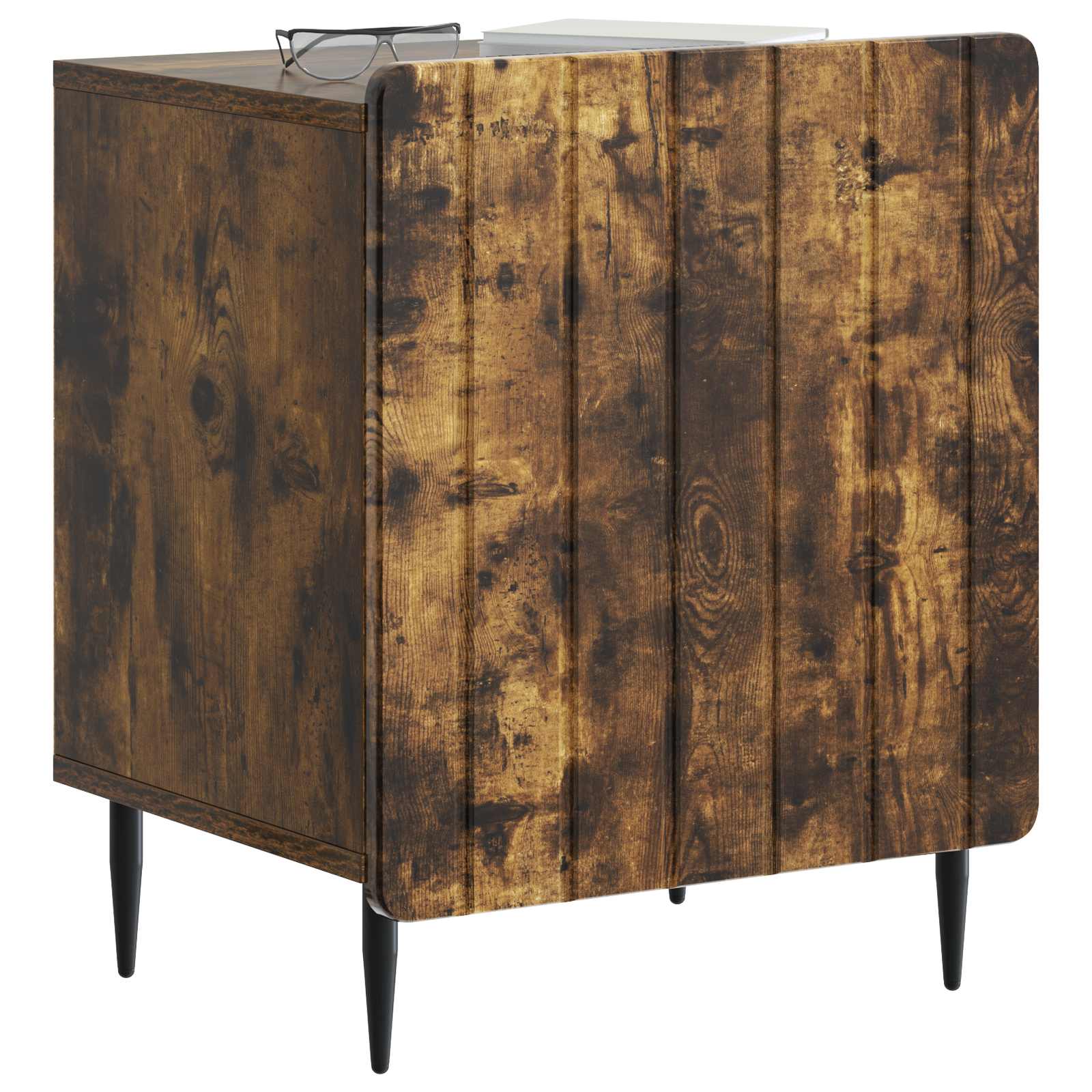 Nachttisch 2 pcs Geräucherte Eiche 43 x 34,5 x 52 cm