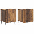 Nachttisch 2 pcs Altholz 43 x 34,5 x 52 cm Holzwerkstoff