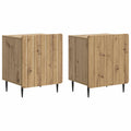 Nachttisch 2 pcs Artisan-Eiche 43 x 34,5 x 52 cm Holzwerkstoff
