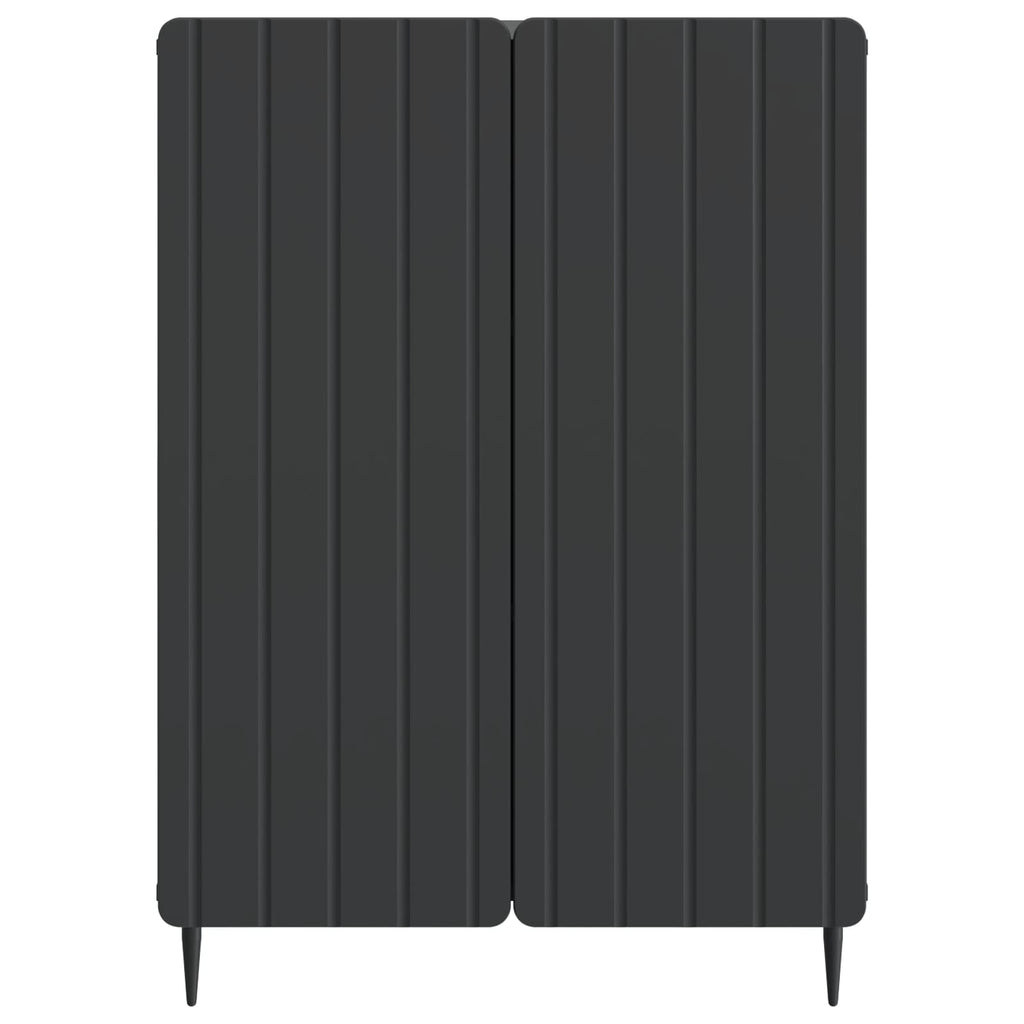 Sideboard Schwarz 66 x 34,5 x 92 cm Holzwerkstoff