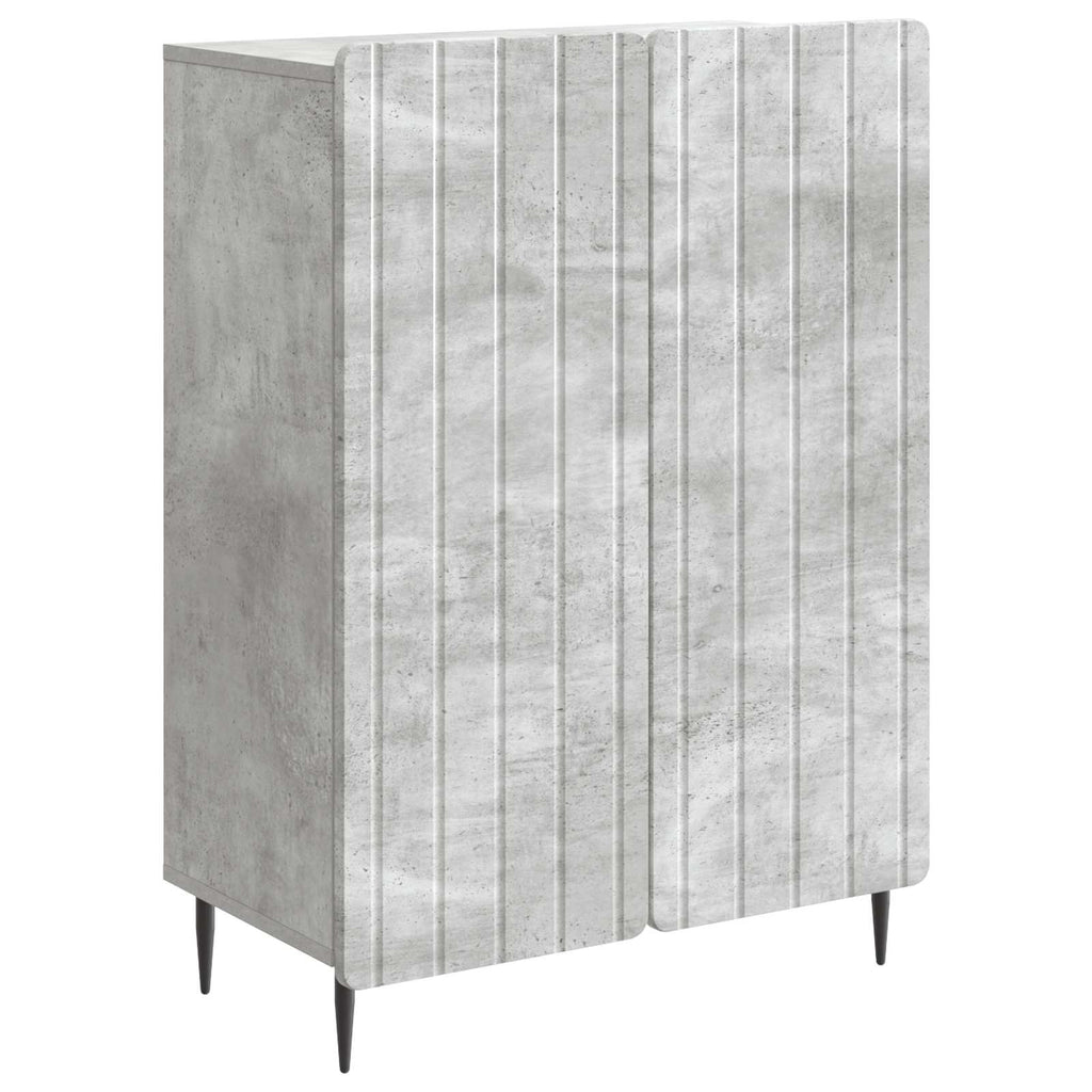 Sideboard Betongrau 66 x 34,5 x 92 cm Holzwerkstoff