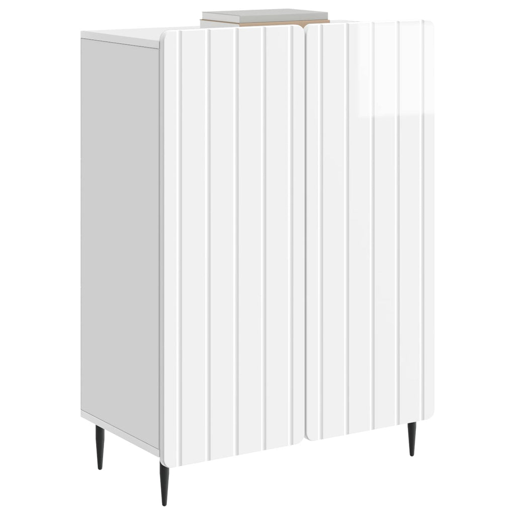 Sideboard Hochglanz Weiß 66 x 34,5 x 92 cm Holzwerkstoff