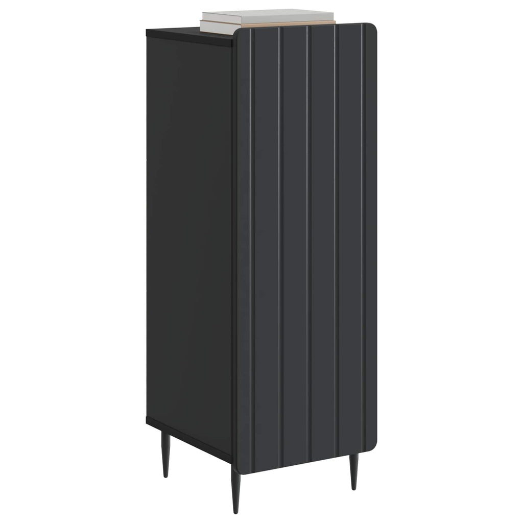 Sideboard Schwarz 34,5 x 33 x 92 cm Holzwerkstoff