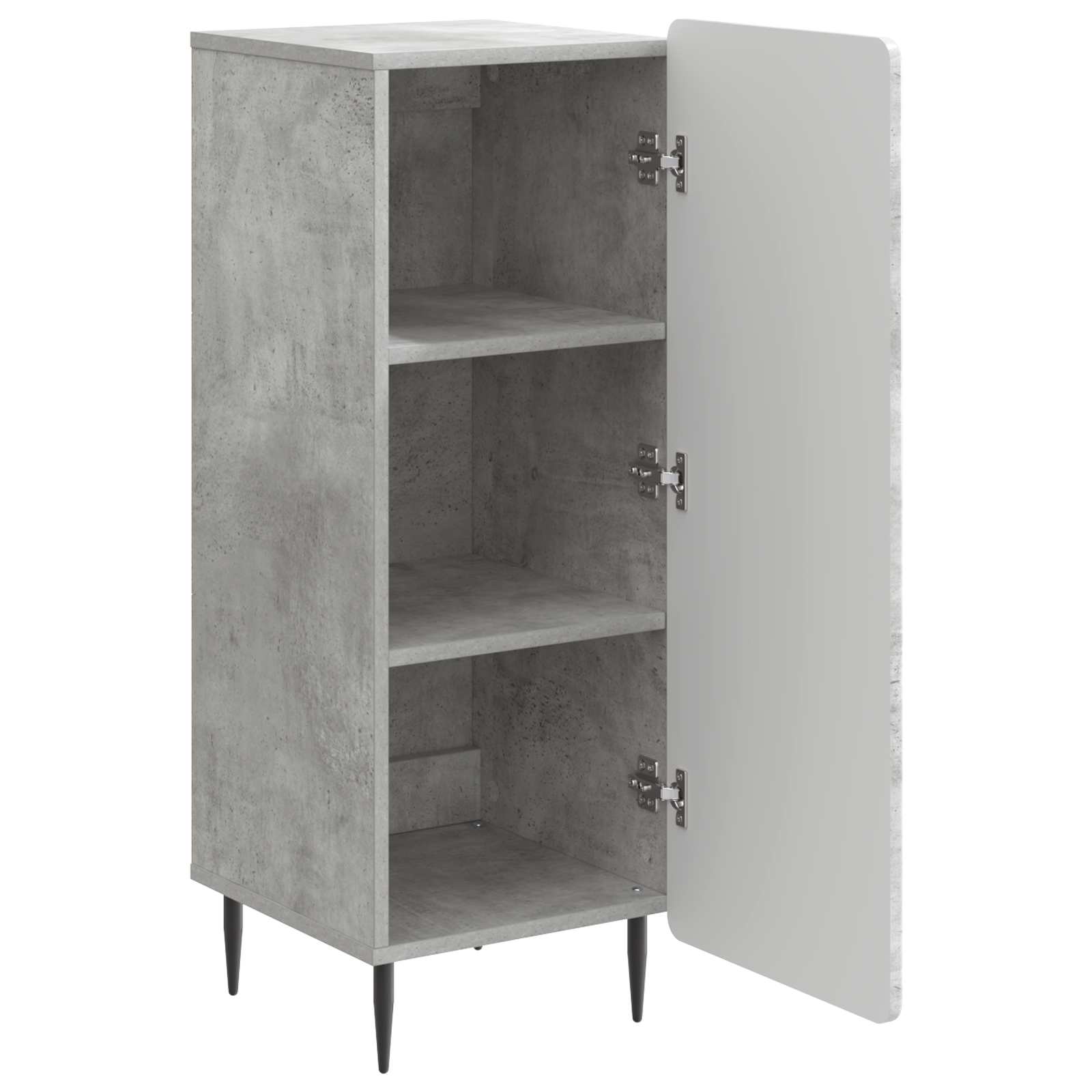 Sideboard Betongrau 34,5 x 33 x 92 cm Holzwerkstoff