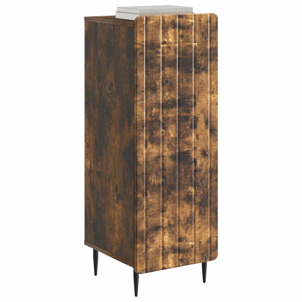 Sideboard Geräucherte Eiche 34,5 x 33 x 92 cm Holzwerkstoff