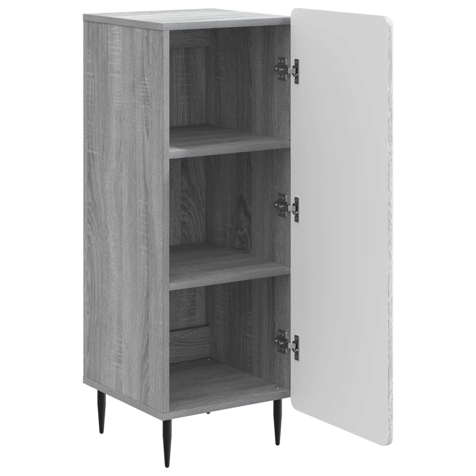 Sideboard Graues Sonoma 34,5 x 33 x 92 cm Holzwerkstoff