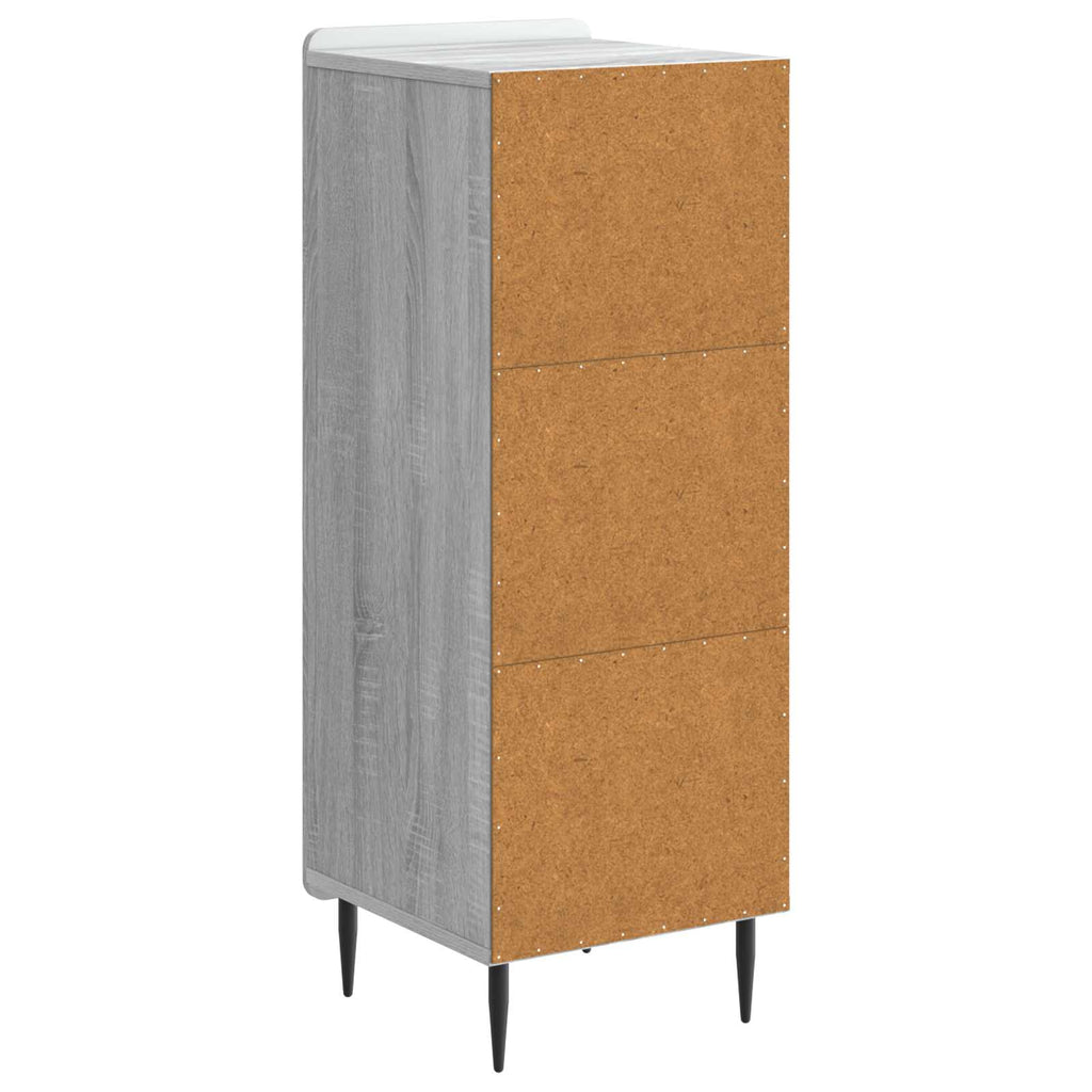 Sideboard Graues Sonoma 34,5 x 33 x 92 cm Holzwerkstoff