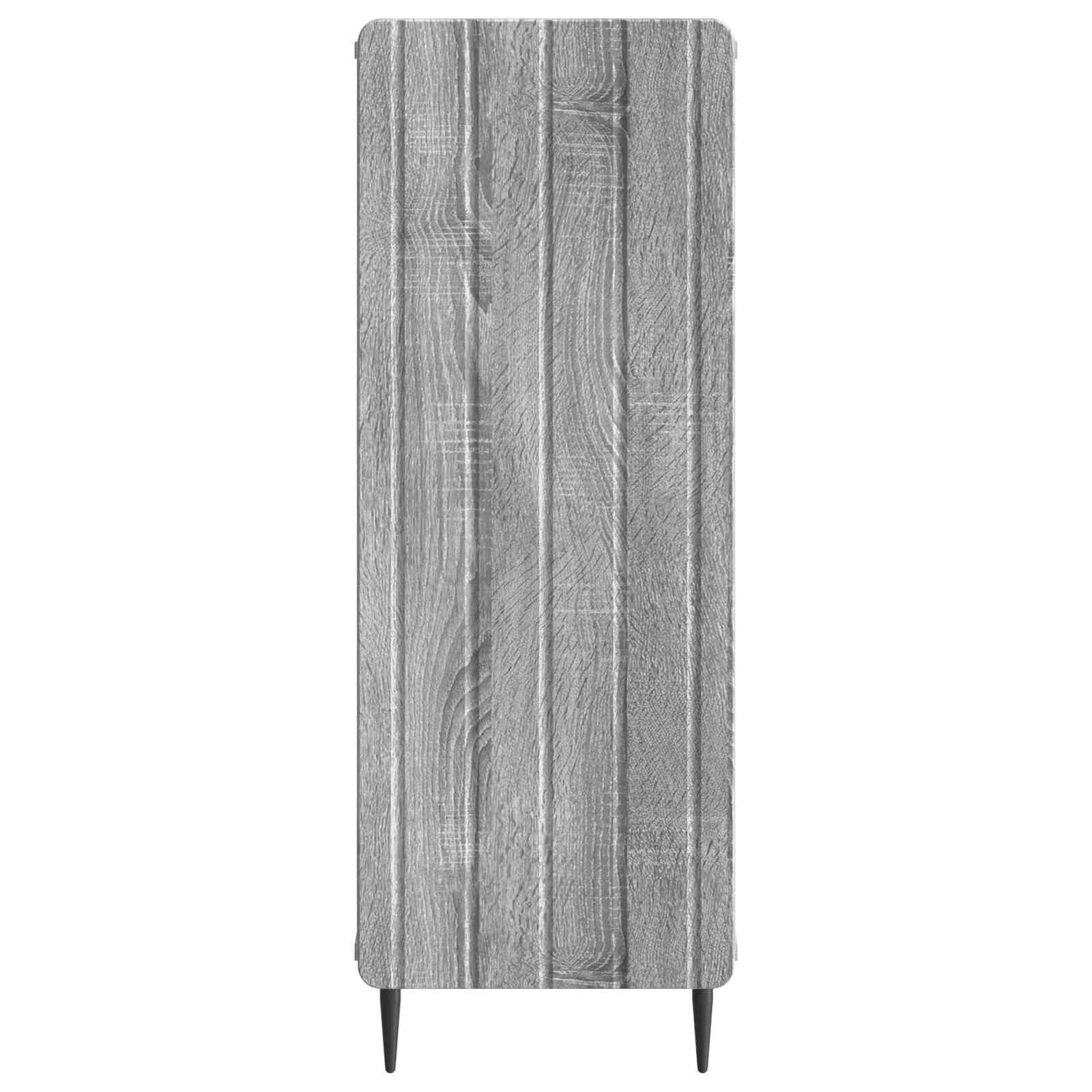 Sideboard Graues Sonoma 34,5 x 33 x 92 cm Holzwerkstoff