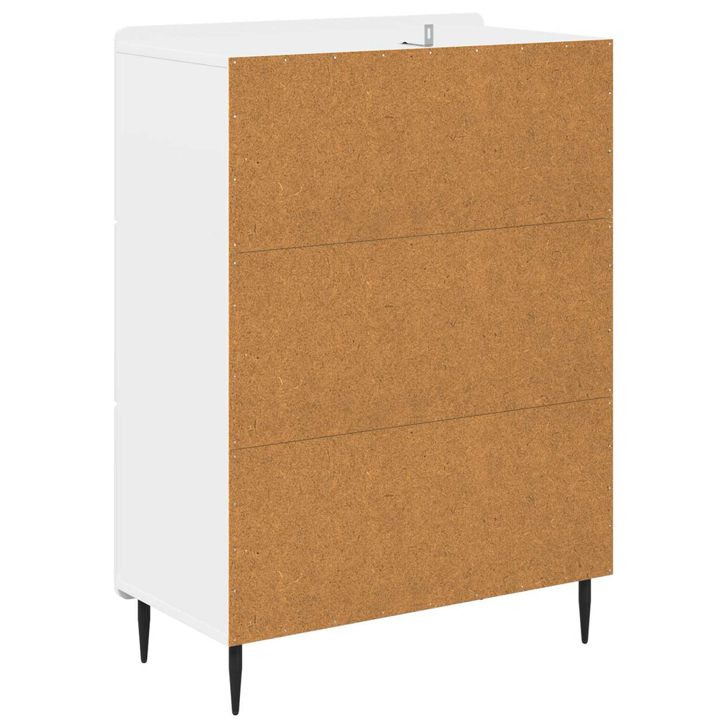 Schubladenschrank Weiß 66 x 34,5 x 92 cm Holzwerkstoff