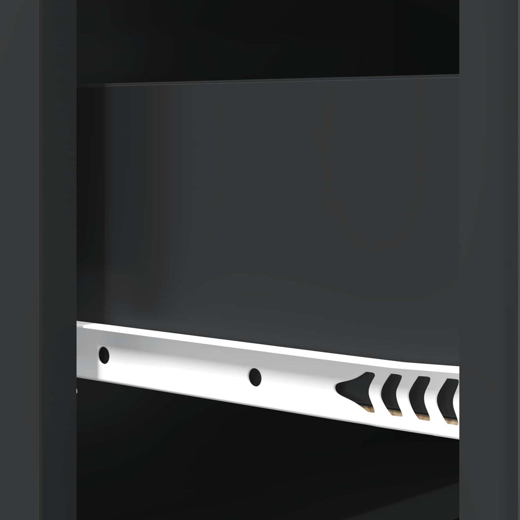 Schubladenschrank Schwarz 66 x 34,5 x 92 cm Holzwerkstoff