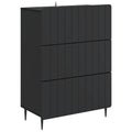 Schubladenschrank Schwarz 66 x 34,5 x 92 cm Holzwerkstoff