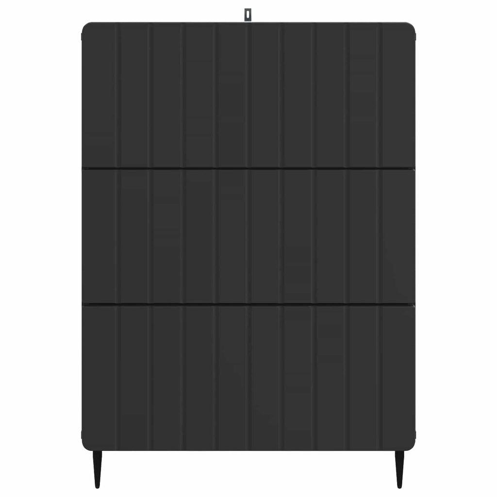 Schubladenschrank Schwarz 66 x 34,5 x 92 cm Holzwerkstoff
