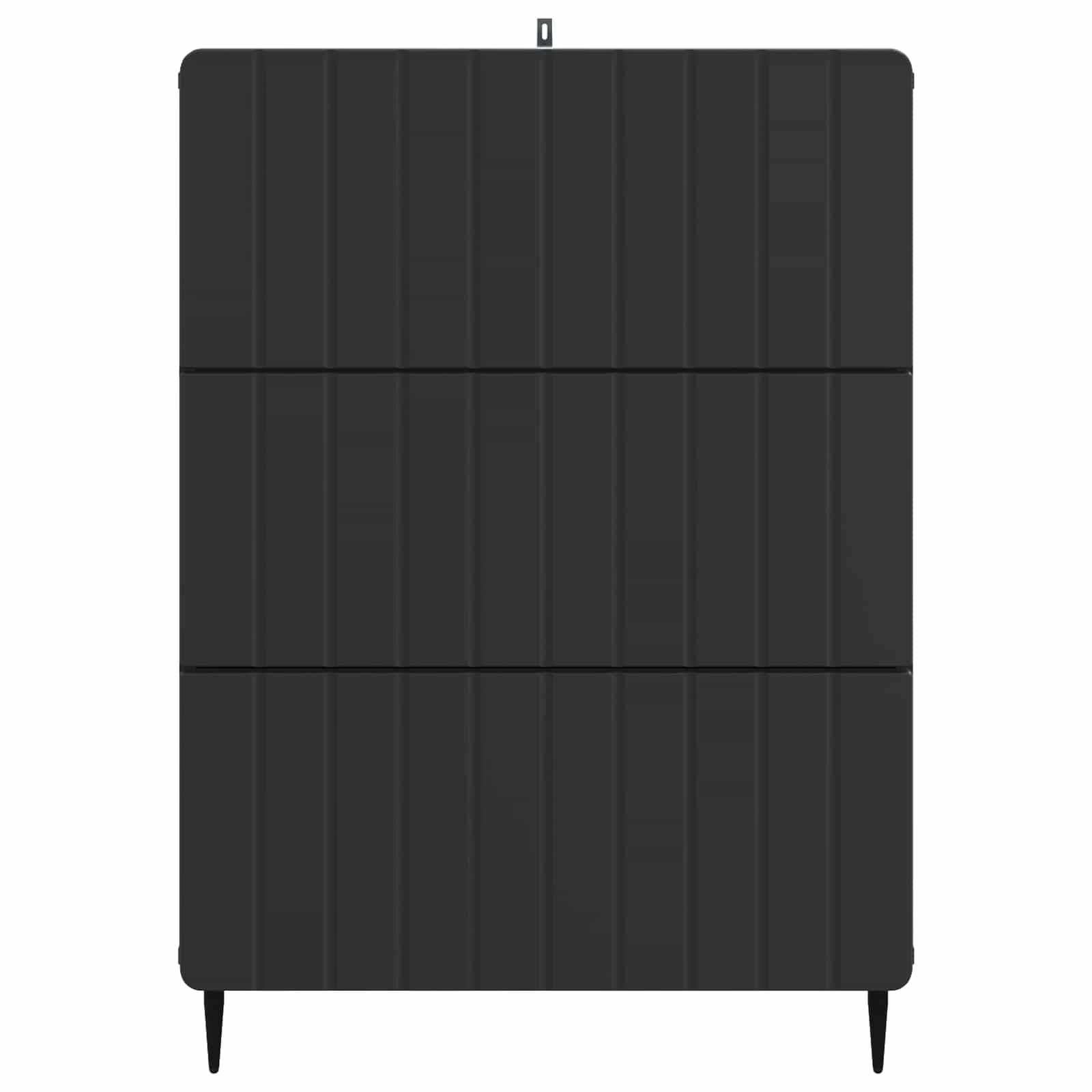 Schubladenschrank Schwarz 66 x 34,5 x 92 cm Holzwerkstoff