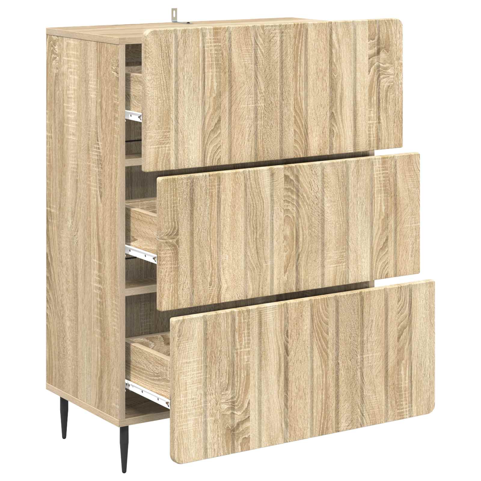 Schubladenschrank Sonoma-Eiche 66 x 34,5 x 92 cm Holzwerkstoff
