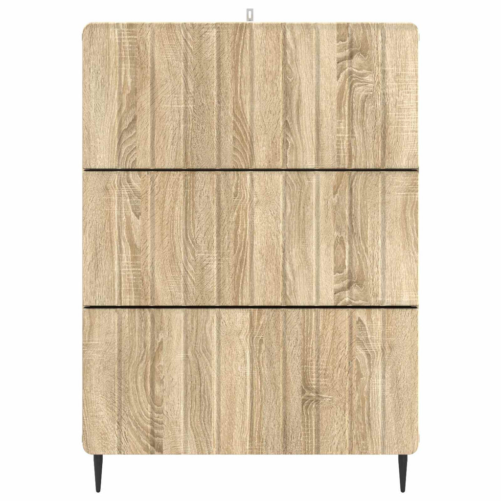 Schubladenschrank Sonoma-Eiche 66 x 34,5 x 92 cm Holzwerkstoff