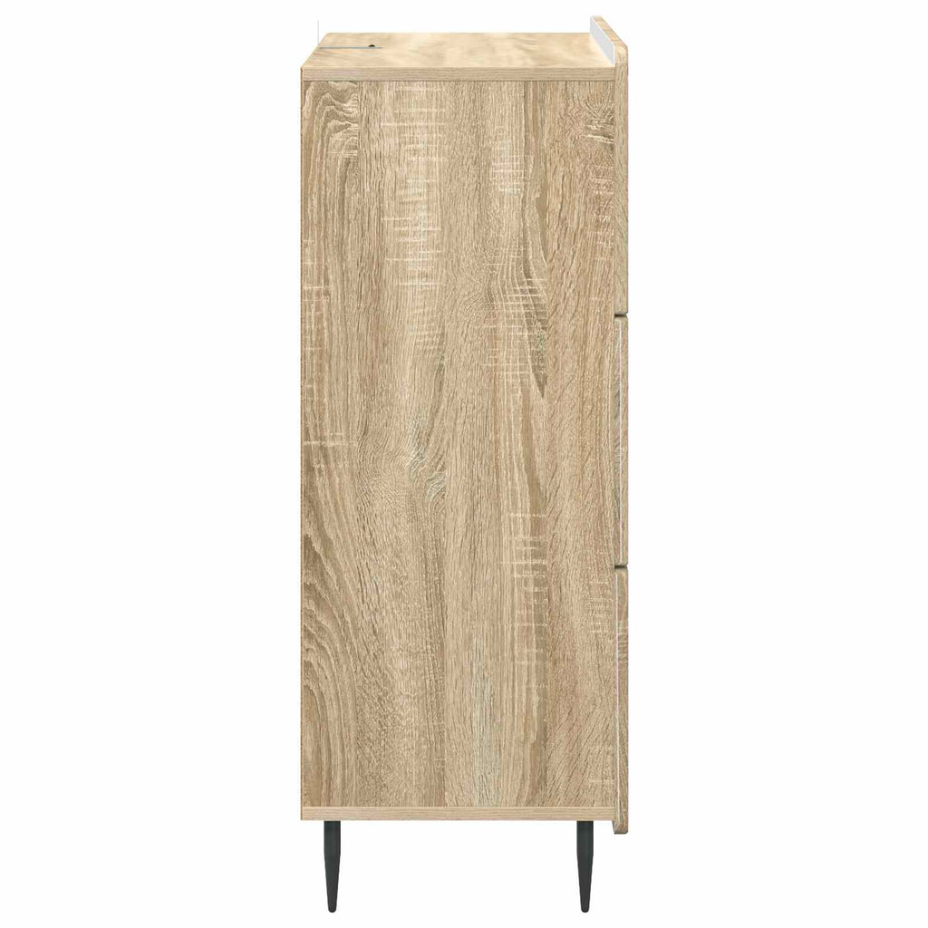 Schubladenschrank Sonoma-Eiche 66 x 34,5 x 92 cm Holzwerkstoff