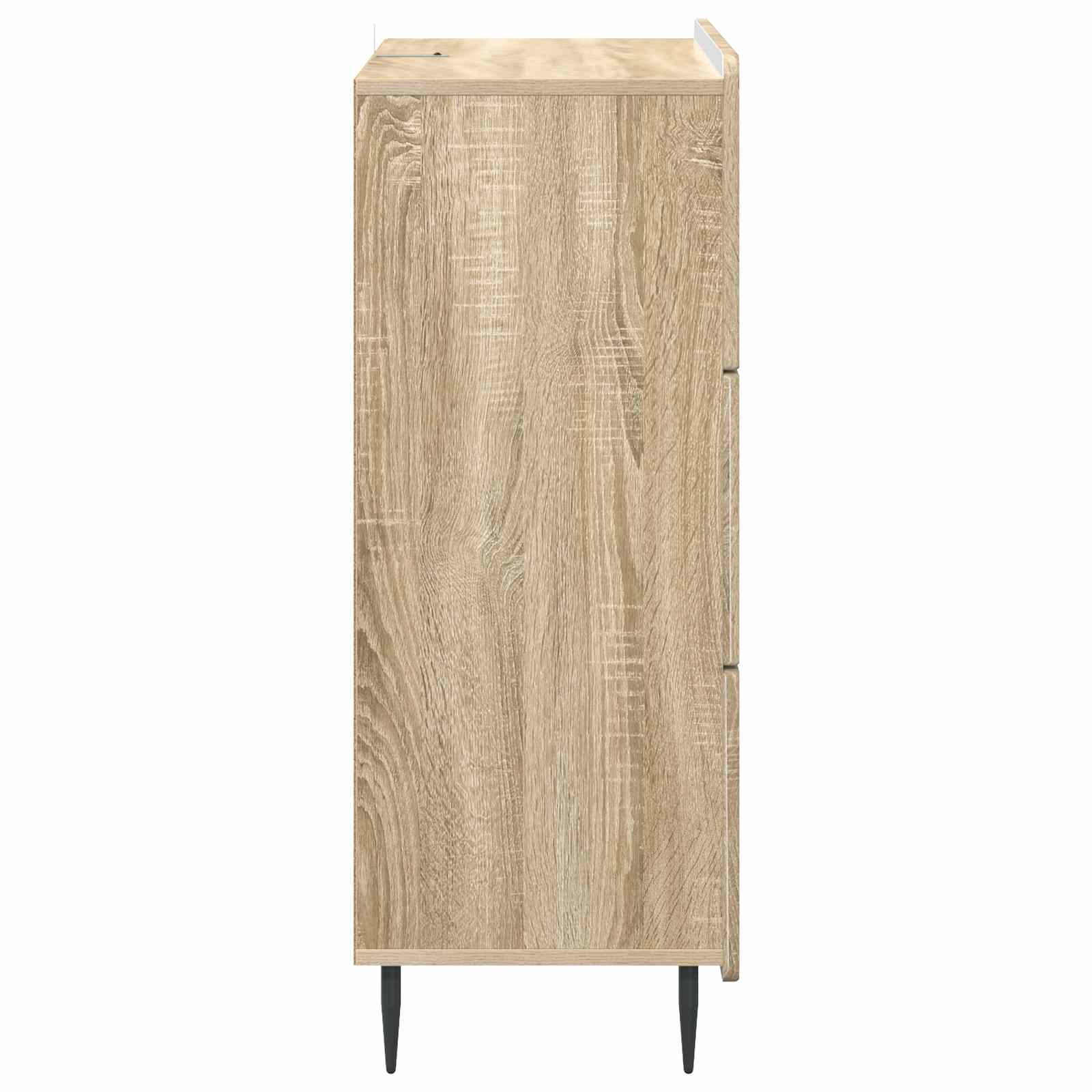 Schubladenschrank Sonoma-Eiche 66 x 34,5 x 92 cm Holzwerkstoff