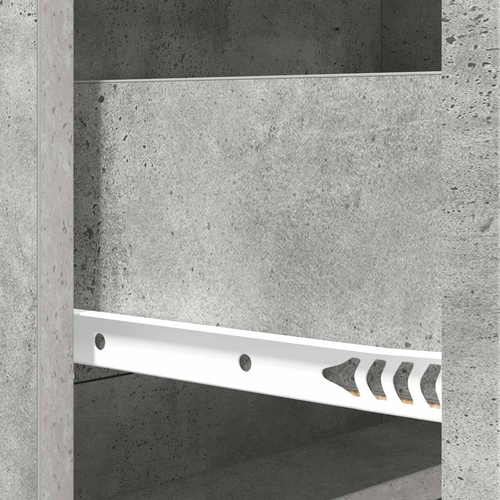 Schubladenschrank Betongrau 66 x 34,5 x 92 cm Holzwerkstoff