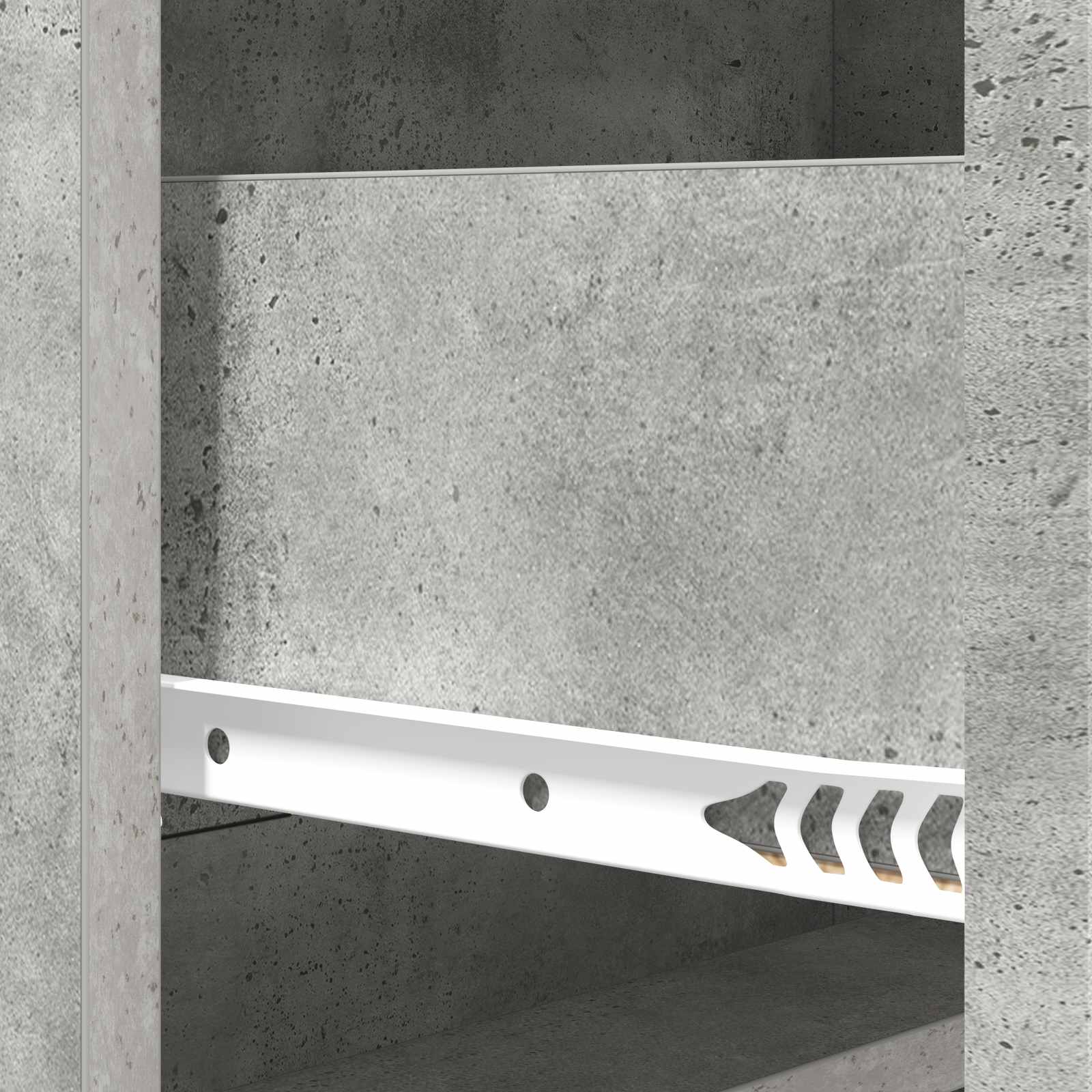 Schubladenschrank Betongrau 66 x 34,5 x 92 cm Holzwerkstoff
