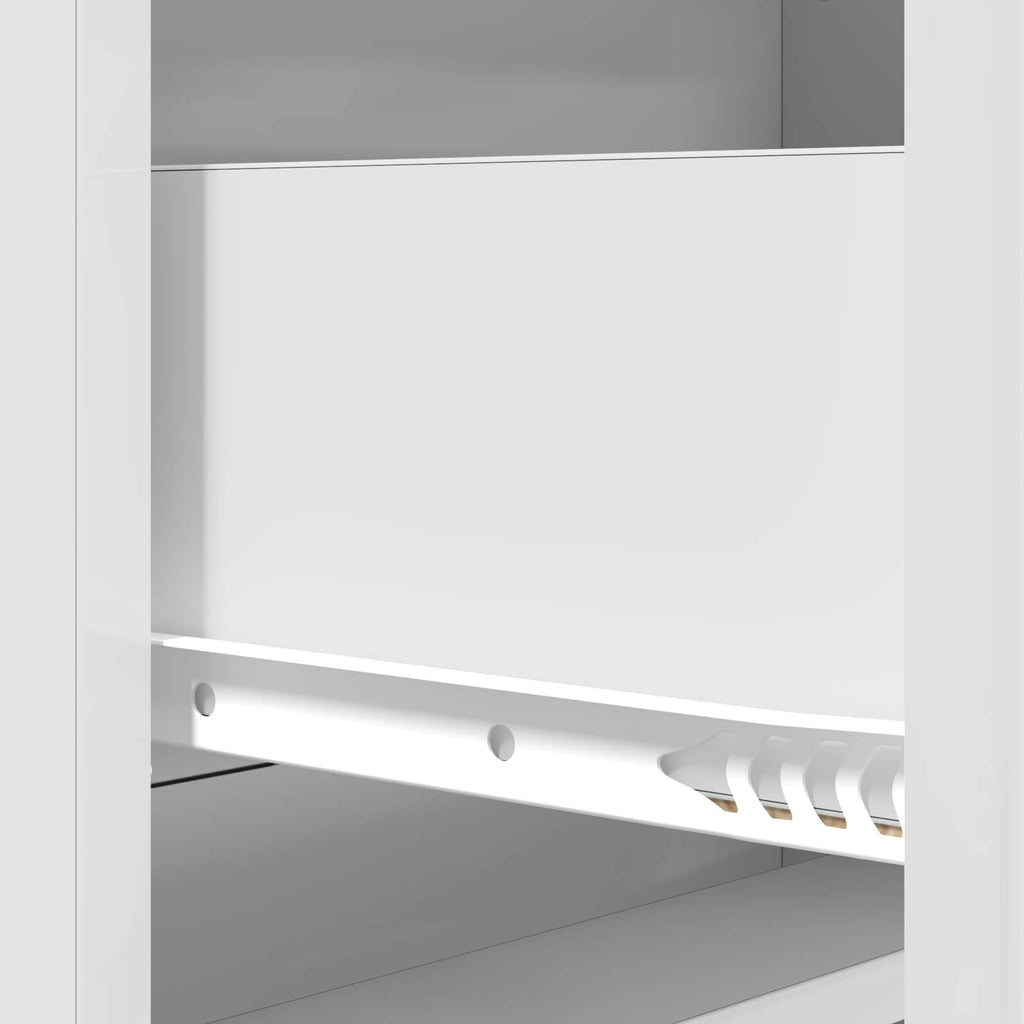 Schubladenschrank Hochglanz Weiß 66 x 34,5 x 92 cm